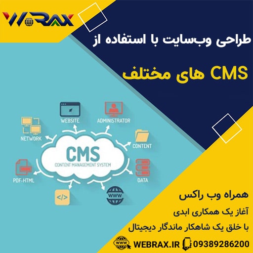 طراحی وب‌سایت با استفاده از CMS های مختلف